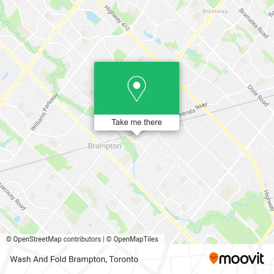Wash And Fold Brampton map