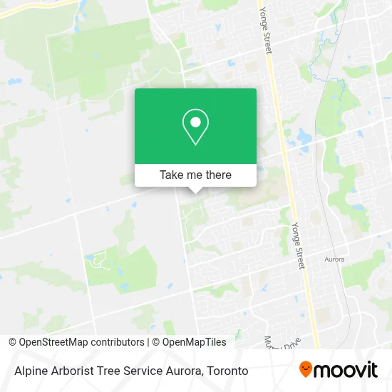 Alpine Arborist Tree Service Aurora map