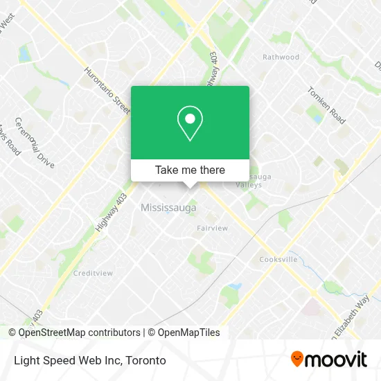 Light Speed Web Inc map