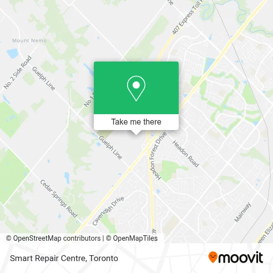 Smart Repair Centre map