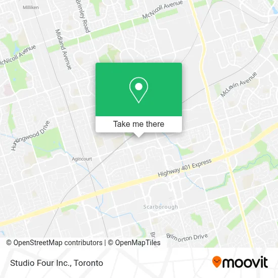 Studio Four Inc. map