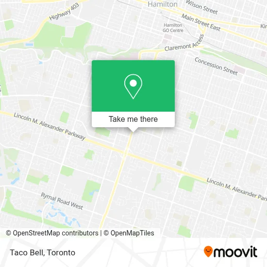 Taco Bell map