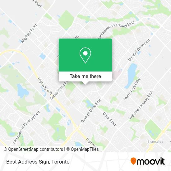 Best Address Sign map