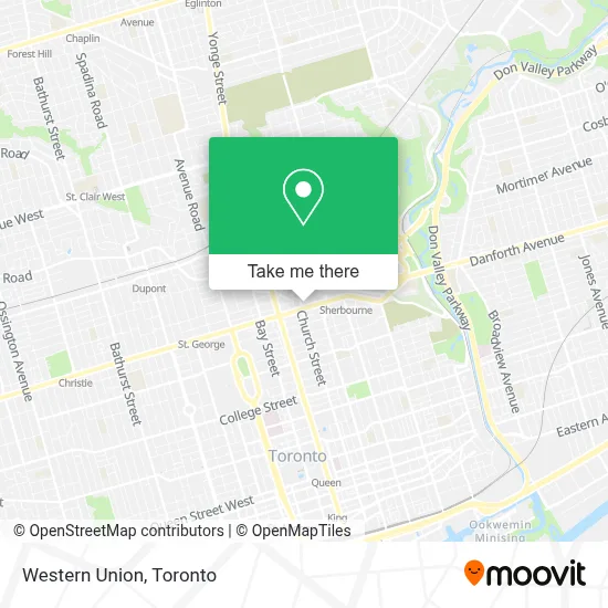 Western Union map
