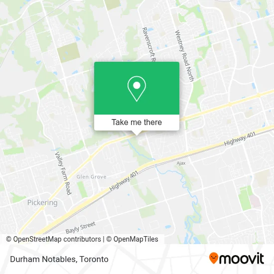 Durham Notables map