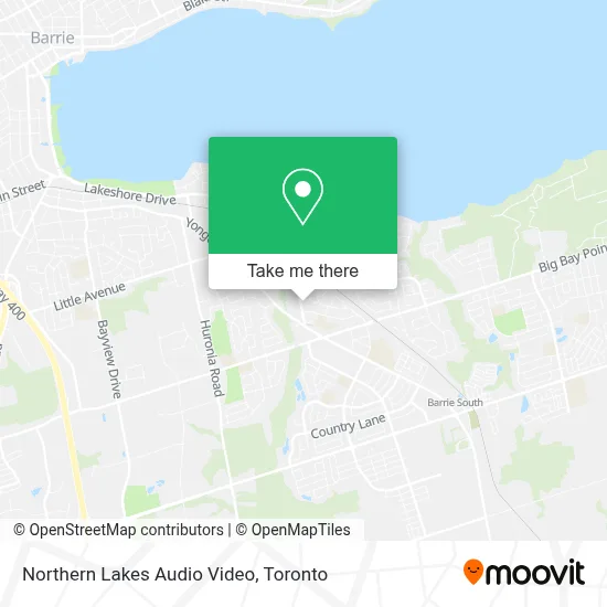 Northern Lakes Audio Video map