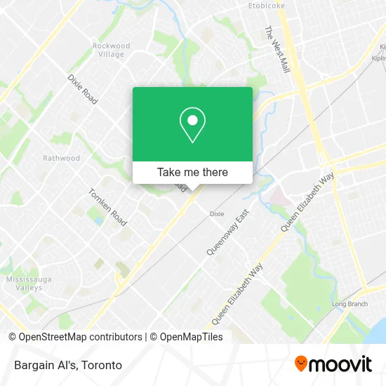Bargain Al's map
