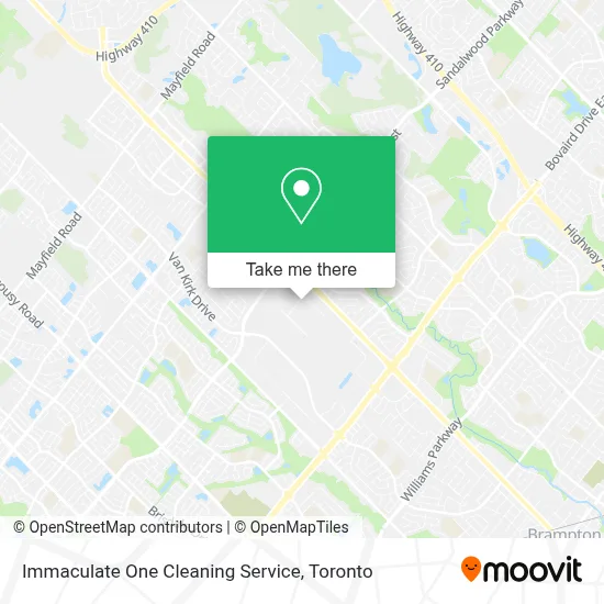 Immaculate One Cleaning Service map