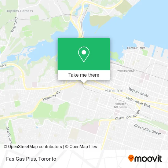 Fas Gas Plus map