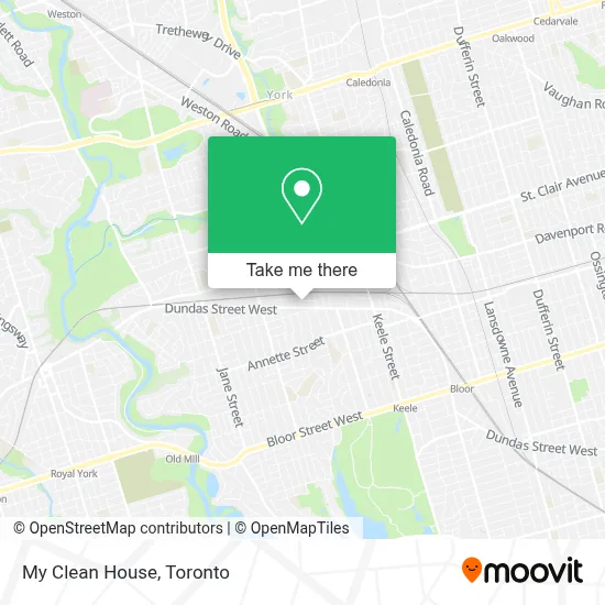 My Clean House map