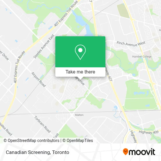 Canadian Screening map
