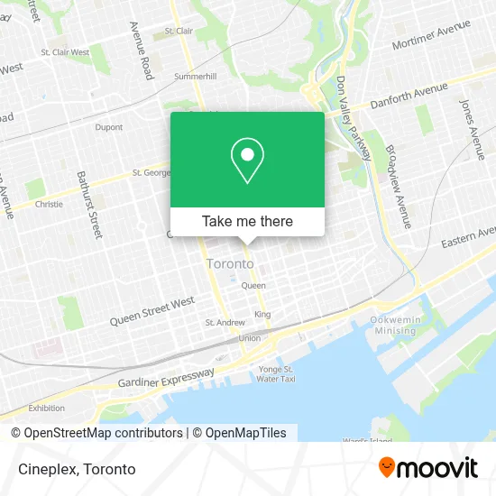 Cineplex map