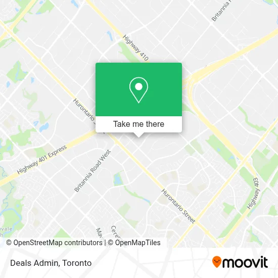 Deals Admin map