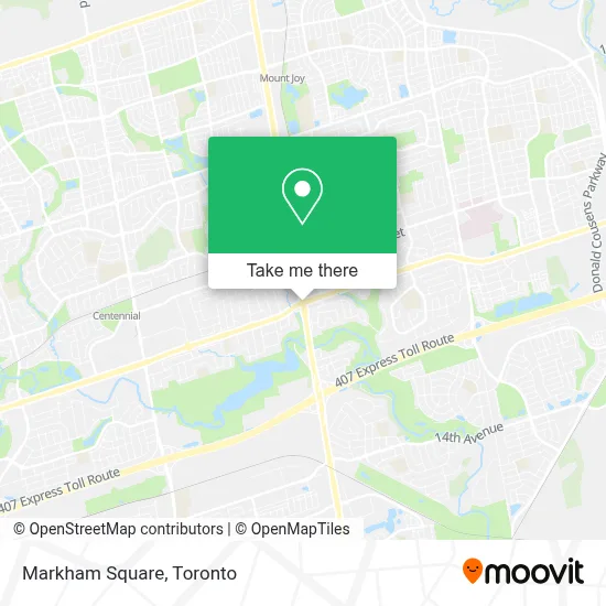 Markham Square map
