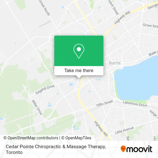 Cedar Pointe Chiropractic & Massage Therapy map
