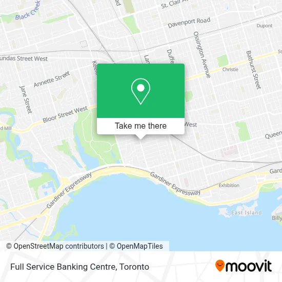 Full Service Banking Centre map