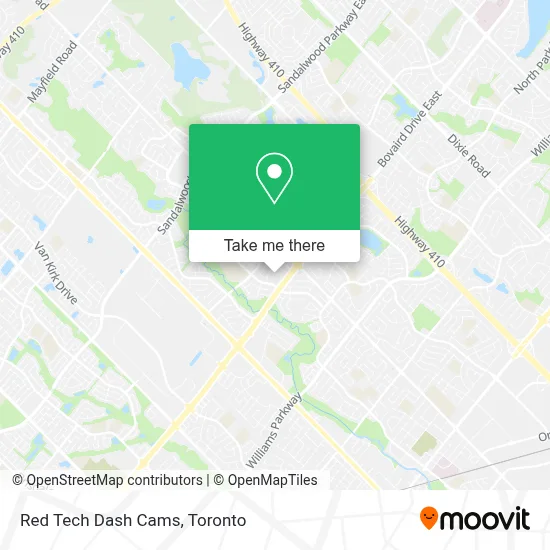 Red Tech Dash Cams map