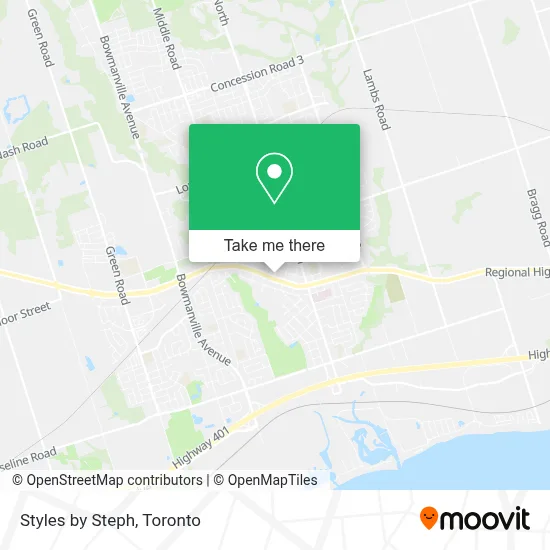 Styles by Steph map