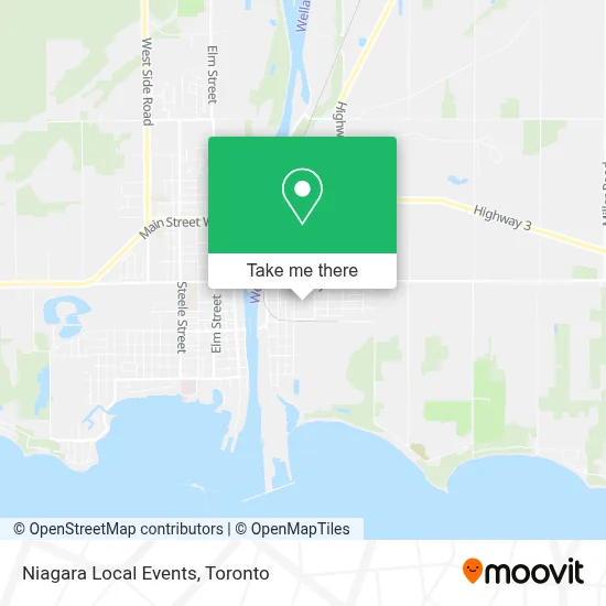 Niagara Local Events map