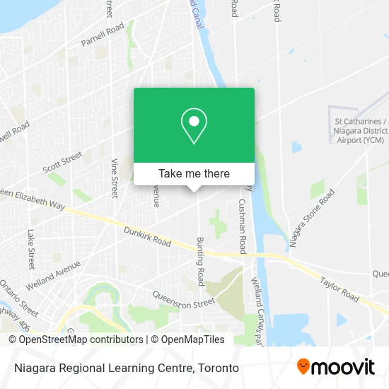 Niagara Regional Learning Centre map