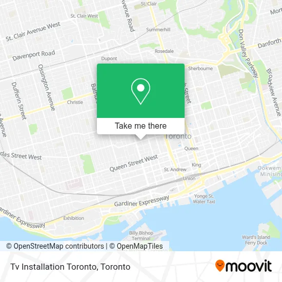 Tv Installation Toronto map