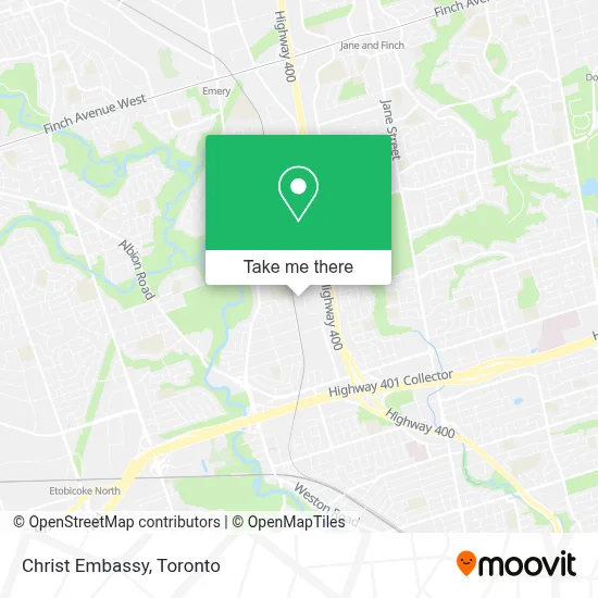 Christ Embassy map