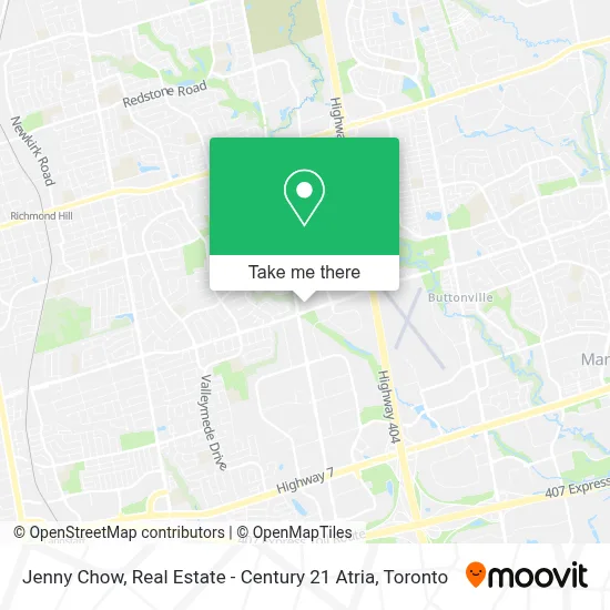 Jenny Chow, Real Estate - Century 21 Atria map