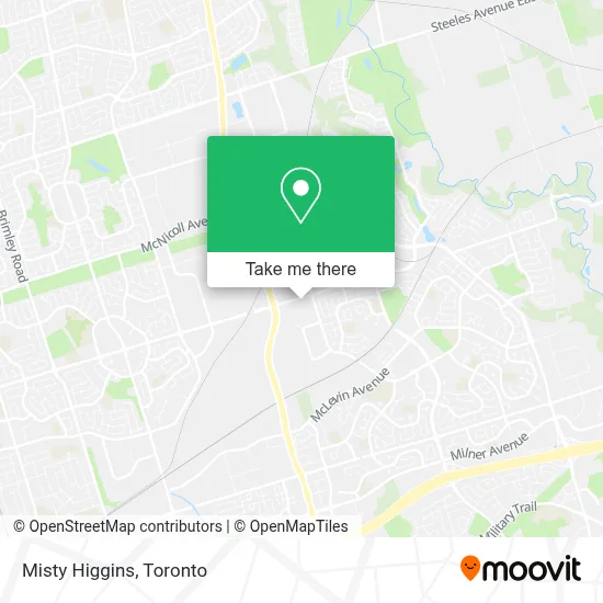 Misty  Higgins map