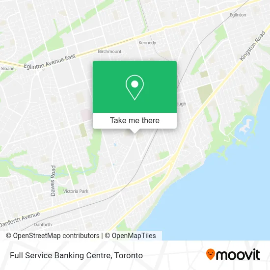 Full Service Banking Centre map