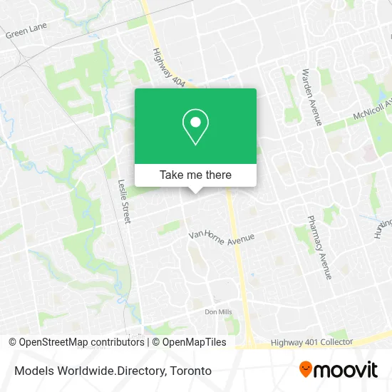 Models Worldwide.Directory map
