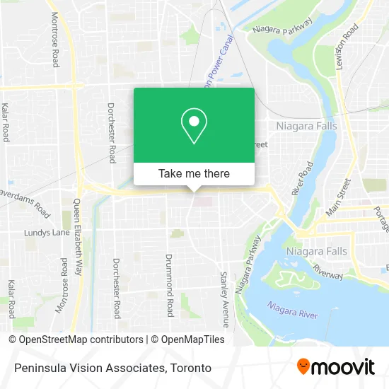 Peninsula Vision Associates map