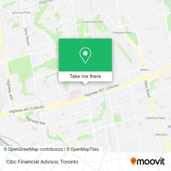 Cibc Financial Advisor map