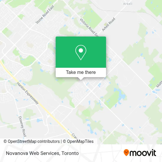Novanova Web Services map