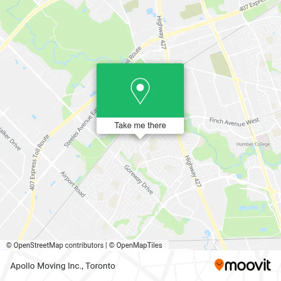 Apollo Moving Inc. map