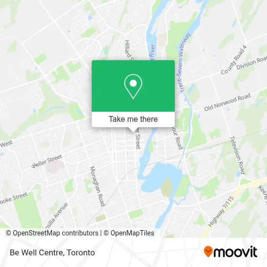 Be Well Centre map