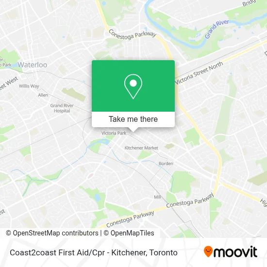 Coast2coast First Aid / Cpr - Kitchener map