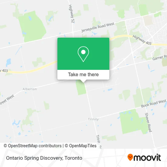 Ontario Spring Discovery map