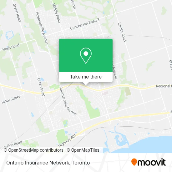Ontario Insurance Network map