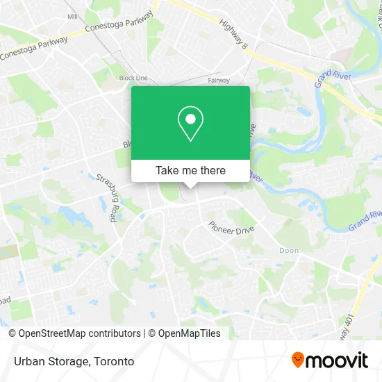 Urban Storage map