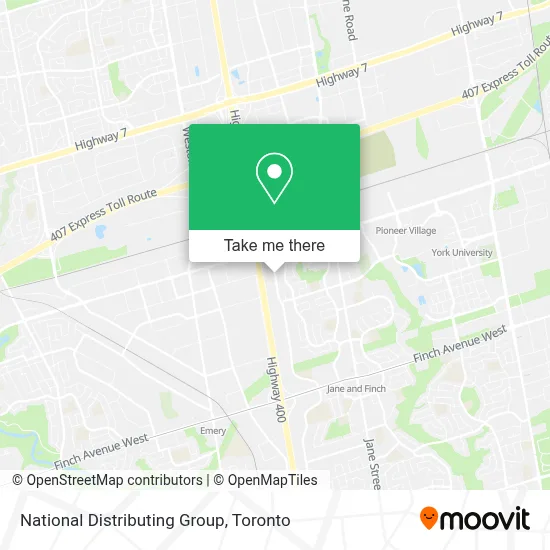 National Distributing Group map
