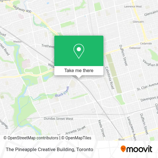 The Pineapple Creative Building map