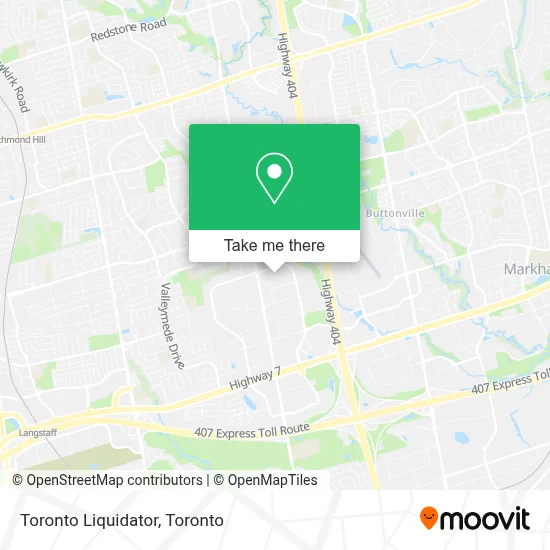 Toronto Liquidator map
