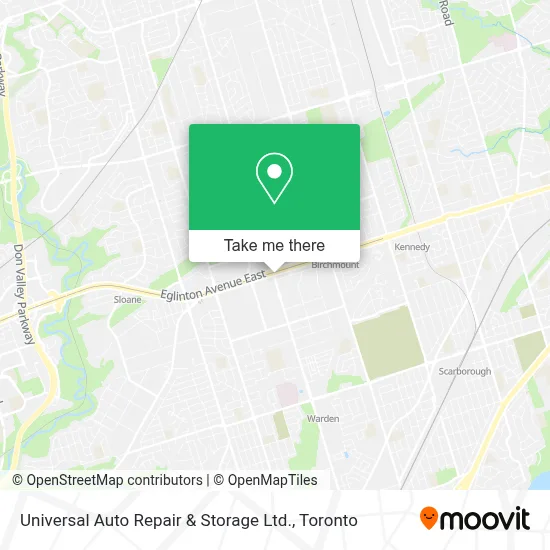 Universal Auto Repair & Storage Ltd. map