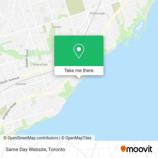 Same Day Website map