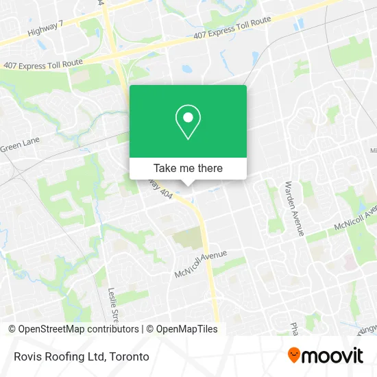 Rovis Roofing Ltd map