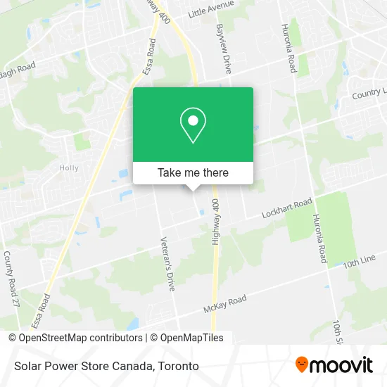 Solar Power Store Canada map