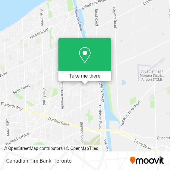 Canadian Tire Bank map