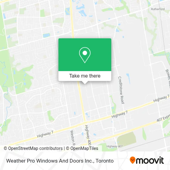 Weather Pro Windows And Doors Inc. map