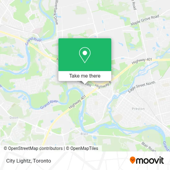 City Lightz map