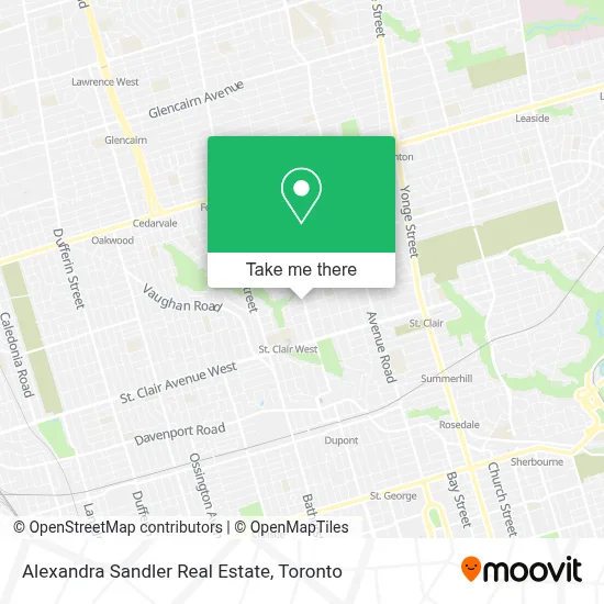 Alexandra Sandler Real Estate map